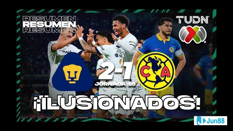 Cầu thủ của Club America tung cú sút mạnh vào khung thành của UNAM Pumas - "Club America" vs Cầu thủ của Club America tung cú sút mạnh vào khung thành của UNAM Pumas - "Club America"…