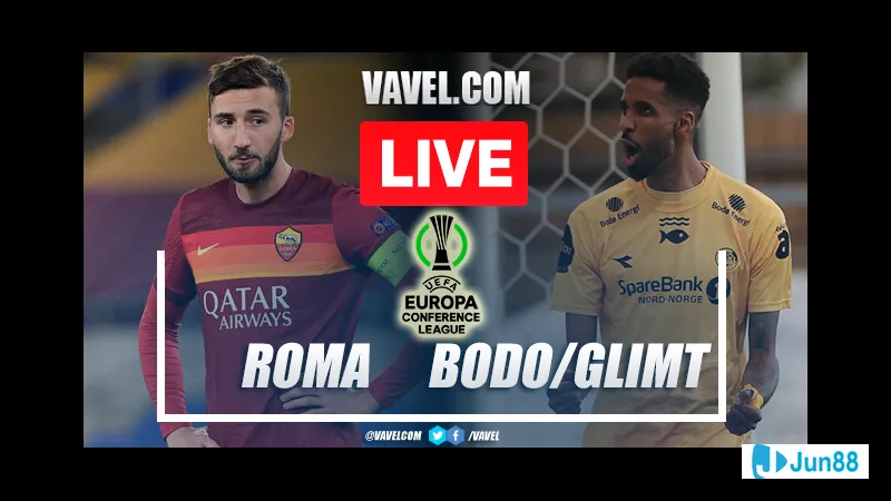 Các cầu thủ Slavia Prague và Bodo/Glimt tranh chấp bóng trận đấu quyết định Các cầu thủ Slavia Prague và Bodo/Glimt tranh chấp bóng trận đấu quyết định