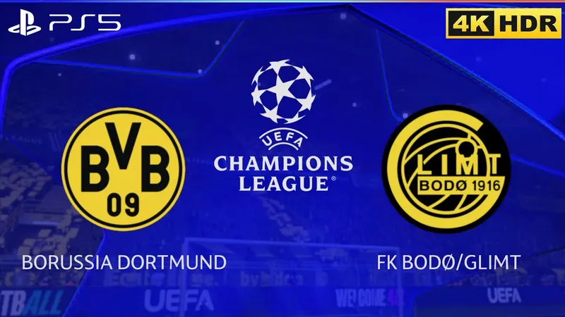 Cầu thủ Dortmund nỗ lực cướp bóng khỏi cầu thủ Bodo/Glimt trong trận đấu quyết liệt.